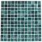 1 Inch Deep Sea Green on White Recycled Glass Tile